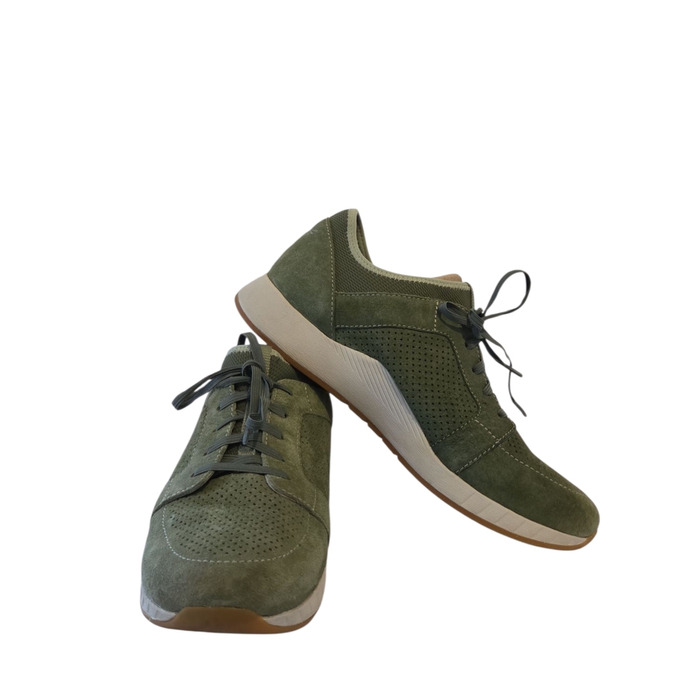 Dansko Cozette Green Leather Suede Comfort Sneakers Women's Size 9 US 39 EU